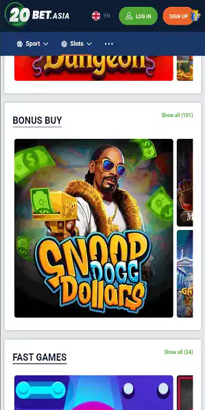 20Bet Asia Casino APK