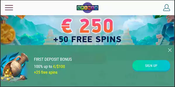 Spinia Casino APK Landscape